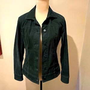 Pendleton Vintage Classic Dark Green Thin Wale Corduroy Jacket, size XS